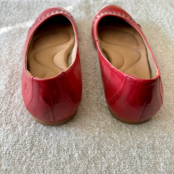 Born ballet flats, red leather - Picture 4 of 5